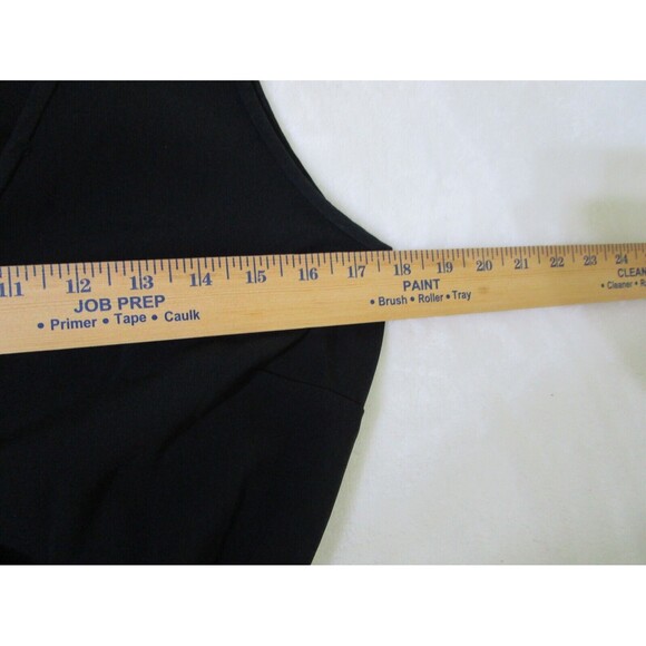 Dana Buchman Womens Wrap Dress Size 4 Black Sleeveless Tie Back - Picture 10 of 12